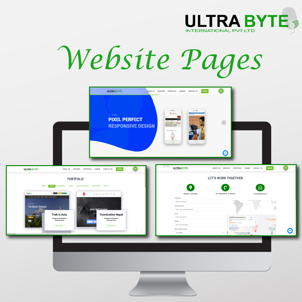 Website Pages Design in Kathmandu